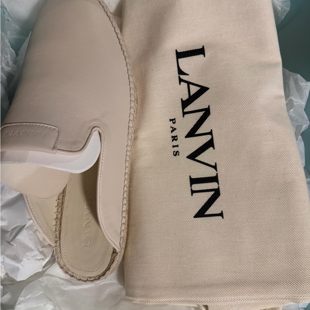 MAJOR SALE Size 40 LANVIN espadrille mule new in box and shoe bags. - Picture 2 of 10